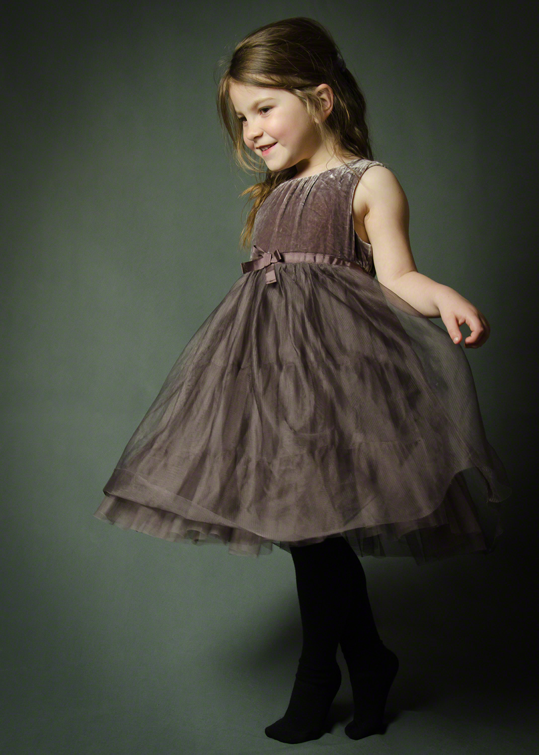 Little girl in party dress