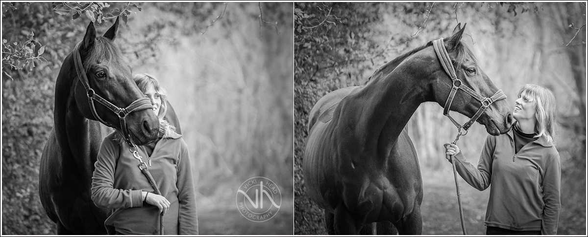 Equine photography. Girl with her horse. Black and white photography